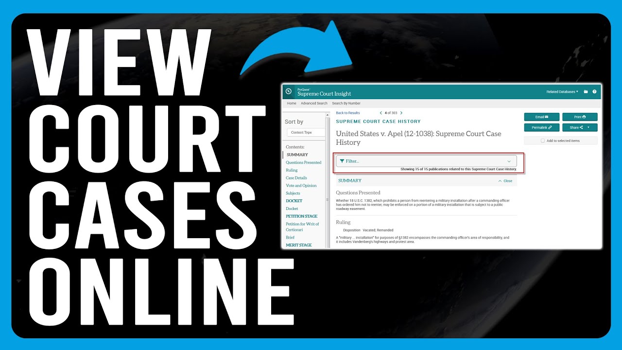 How To View Court Cases Online In The USA (View Court Cases Online Tutorial)