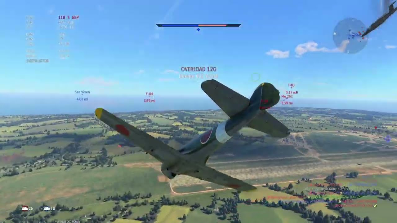Fast grind the KI-84 hei part 1! The Japanese prop that can fight early jets! No commentary gameplay