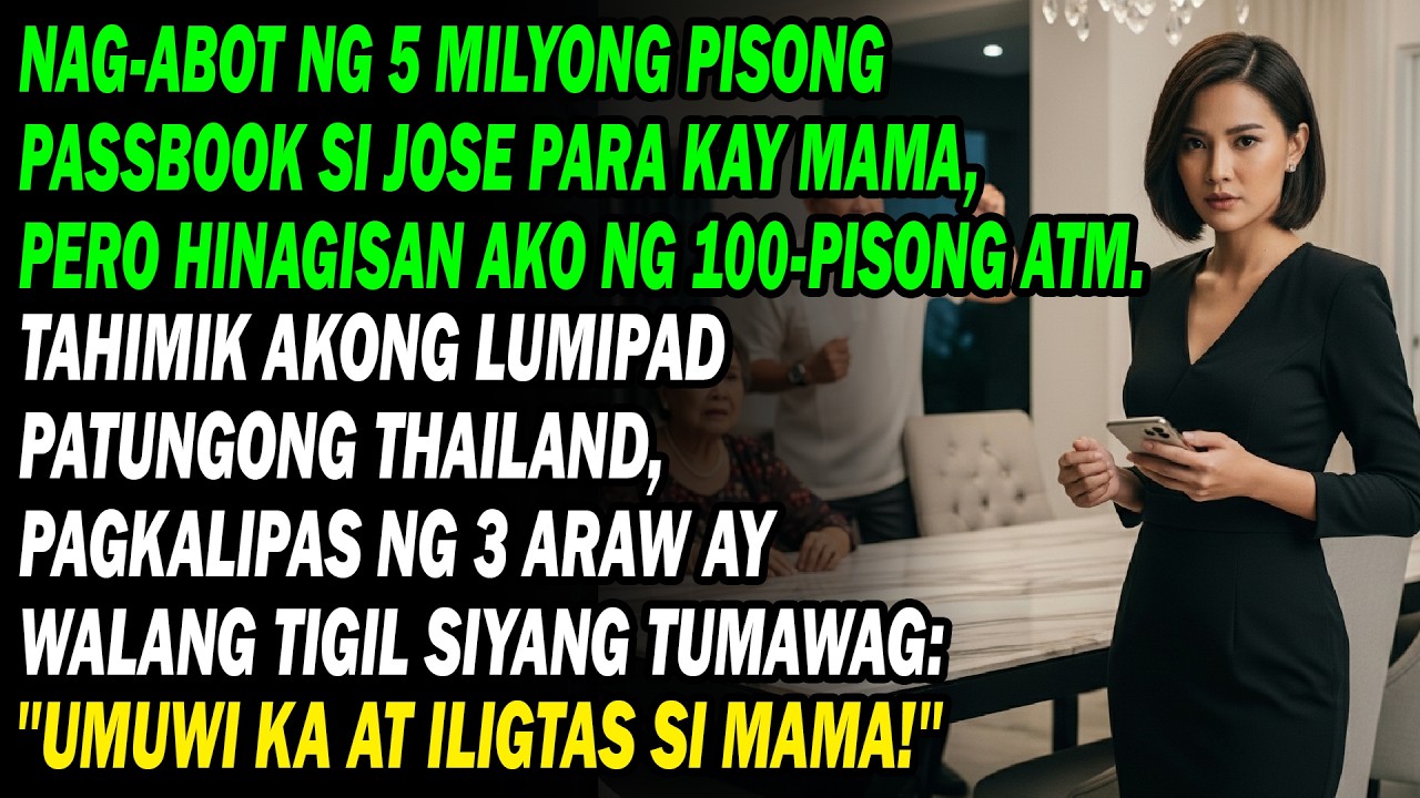 Nag-abot Ng P5m Kay Mama Ang Asawa Ko, Pero 100 Lang Ang Hinagis Sa 'Kin. Lihim Akong Nag-thailand..