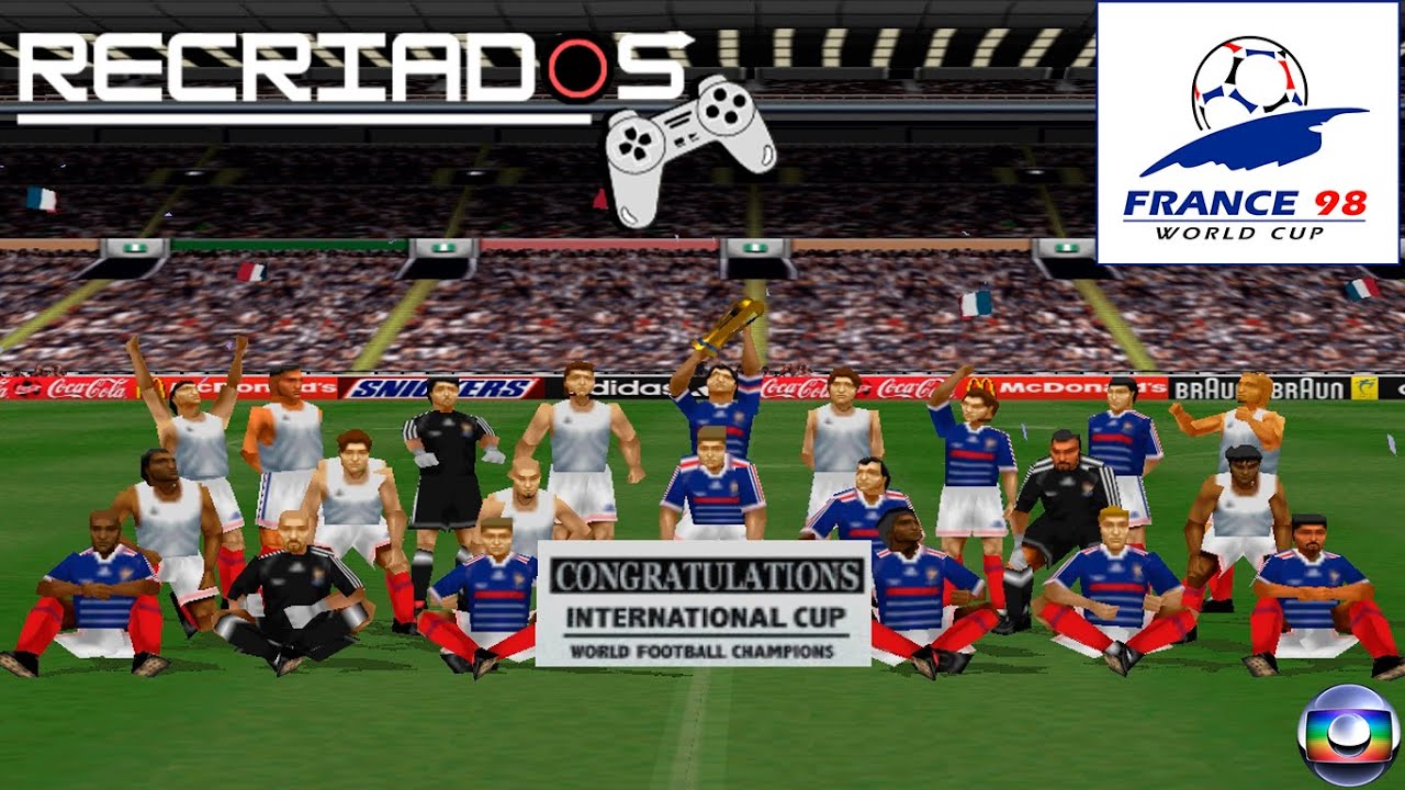 Brasil 0 x 3 França - FINAL DA COPA DE 1998 - RECRIADOS