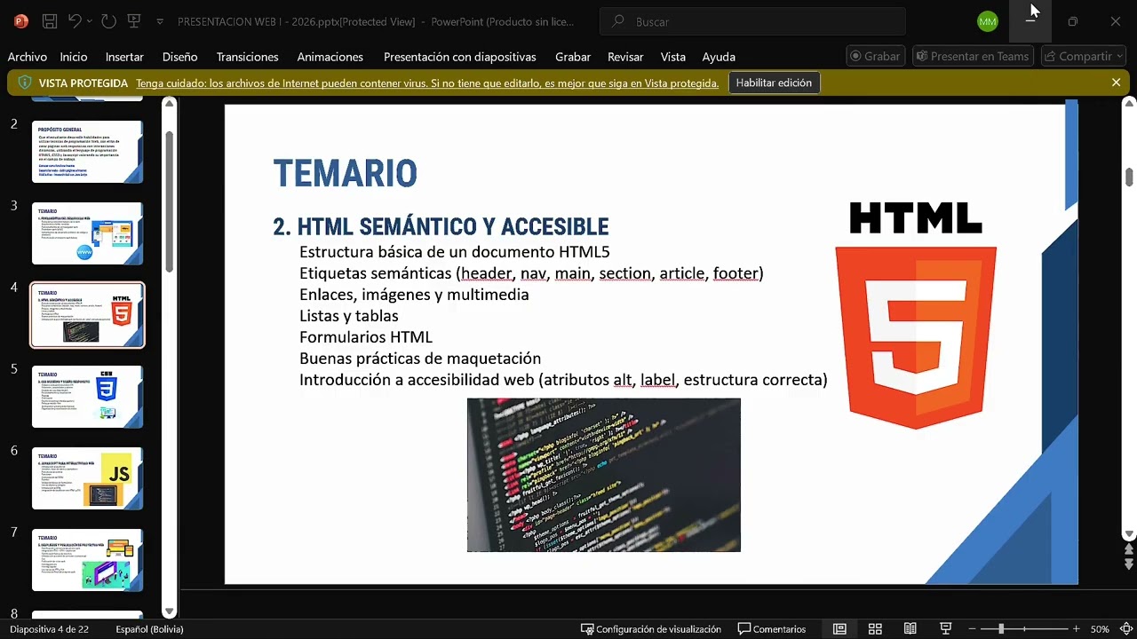 01 programación web I
