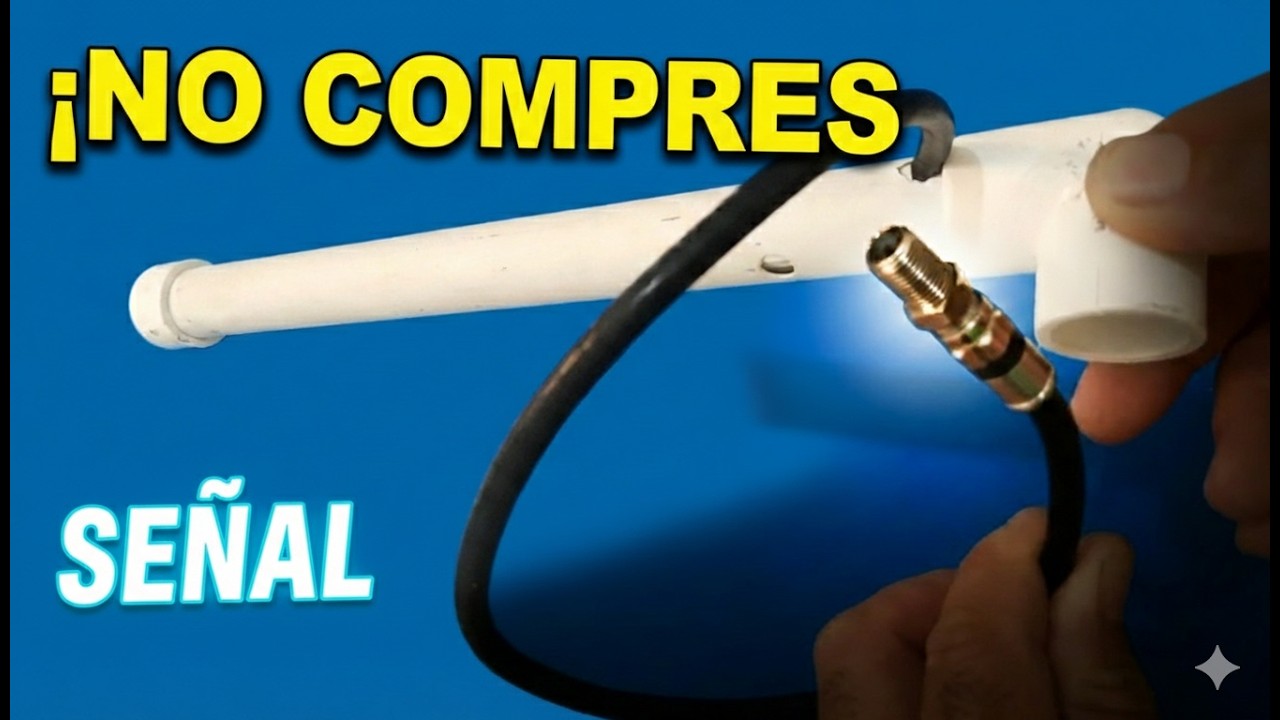 TE ENGAÑARON: No Compres Antenas, Haz Esto con un Coaxial Viejo