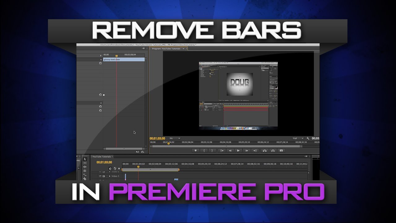 Remove Black Bars in Premiere Pro CS6