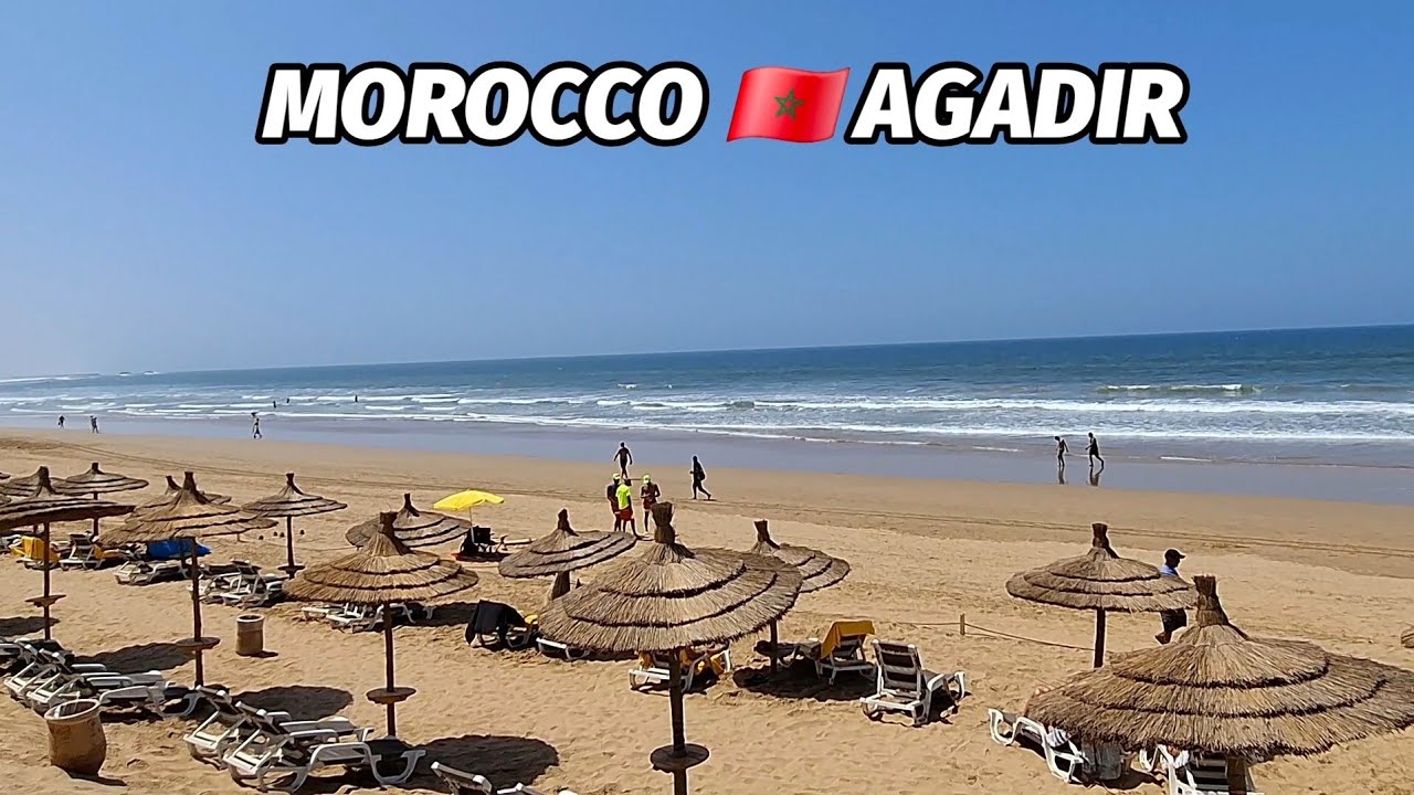 Morocco 🇲🇦 Agadir Beach Front Wander 