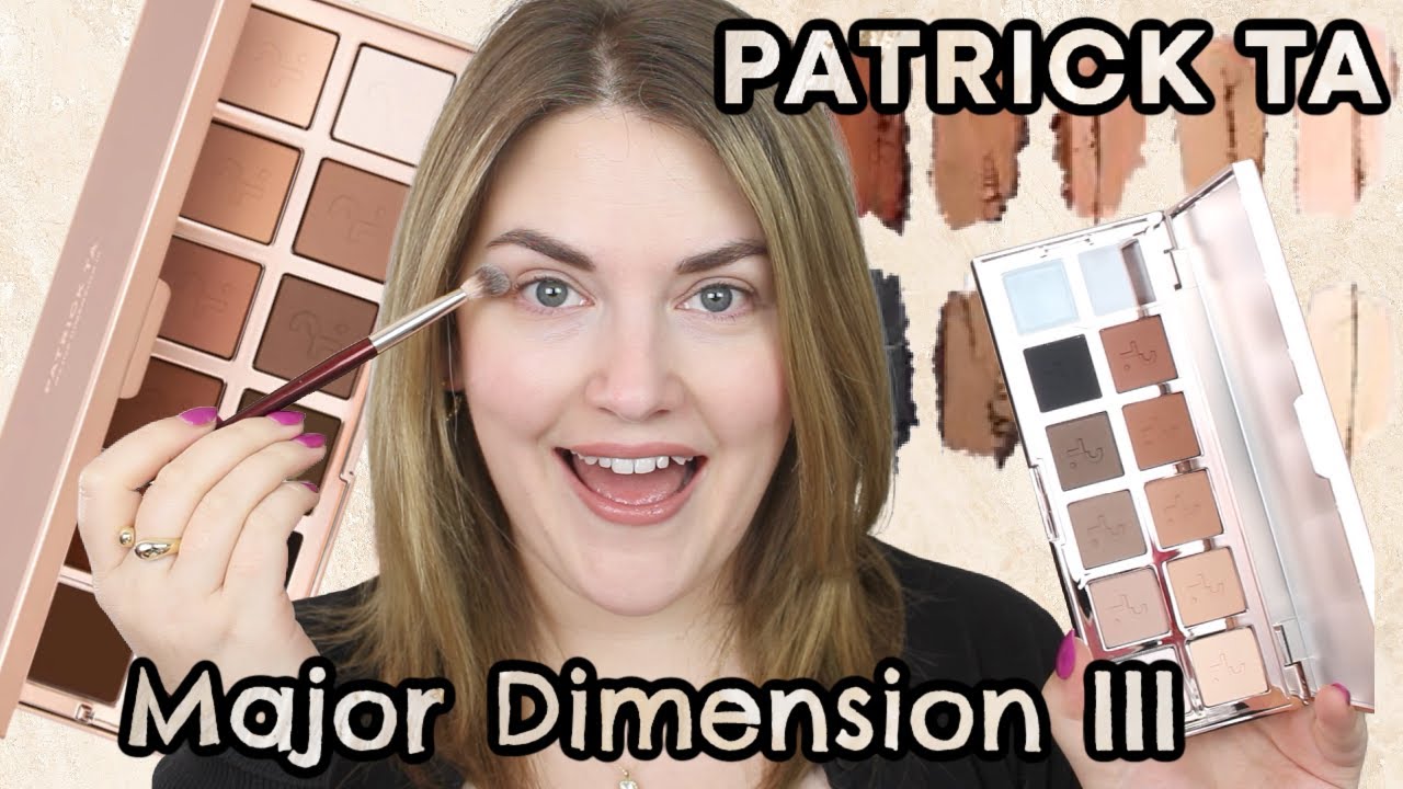 PATRICK TA MAJOR DIMENSION III MATTE EYESHADOW PALETTE | REVIEW AND COMPARISONS