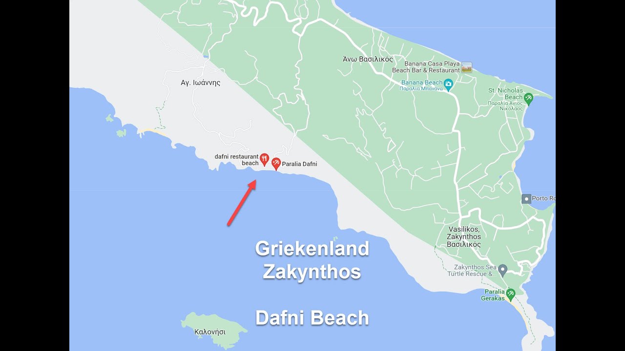Drone vlucht Greece - Griekenland Zakynthos Dafni Beach