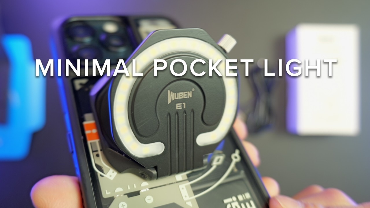 Minimal Phone Light Wuben E1 Phone Magsafe Light Unboxing ASMR