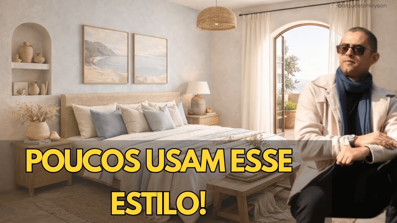 Use o Estilo Mediterrâneo no Quarto e na Sala para Ter uma Casa Clara, Elegante e Aconchegante