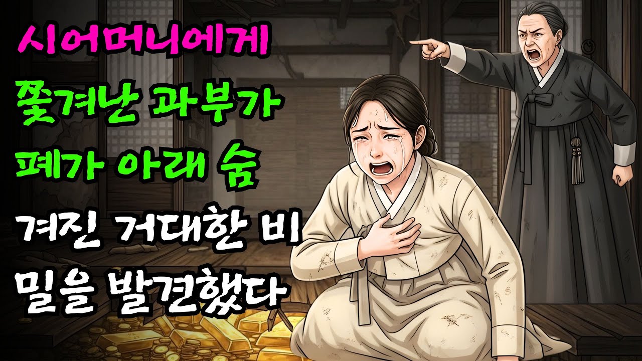 시어머니에게 쫓겨난 과부, 폐가 아래 묻혀있던 거대한 비밀 | 야담 | 민담 | 설화 | 고전 | 옛날이야기 |야사