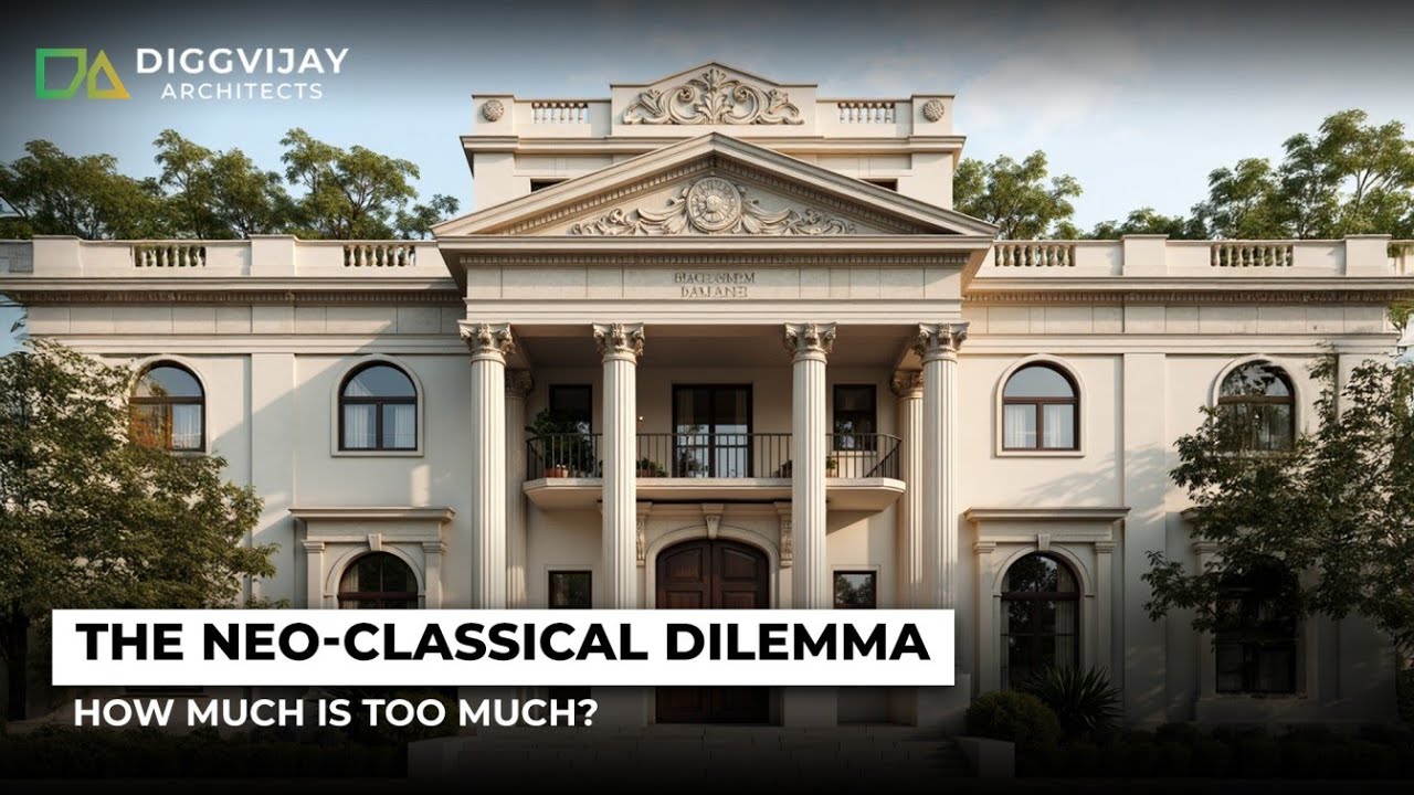 Neo-Classical Homes: Are YOU Overdoing It? 🏛️ Let’s Break It Down #diggvijayarch