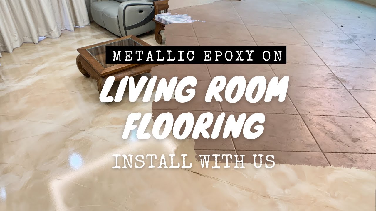 Metallic Epoxy Living Room Flooring Installation at Yishun HDB
