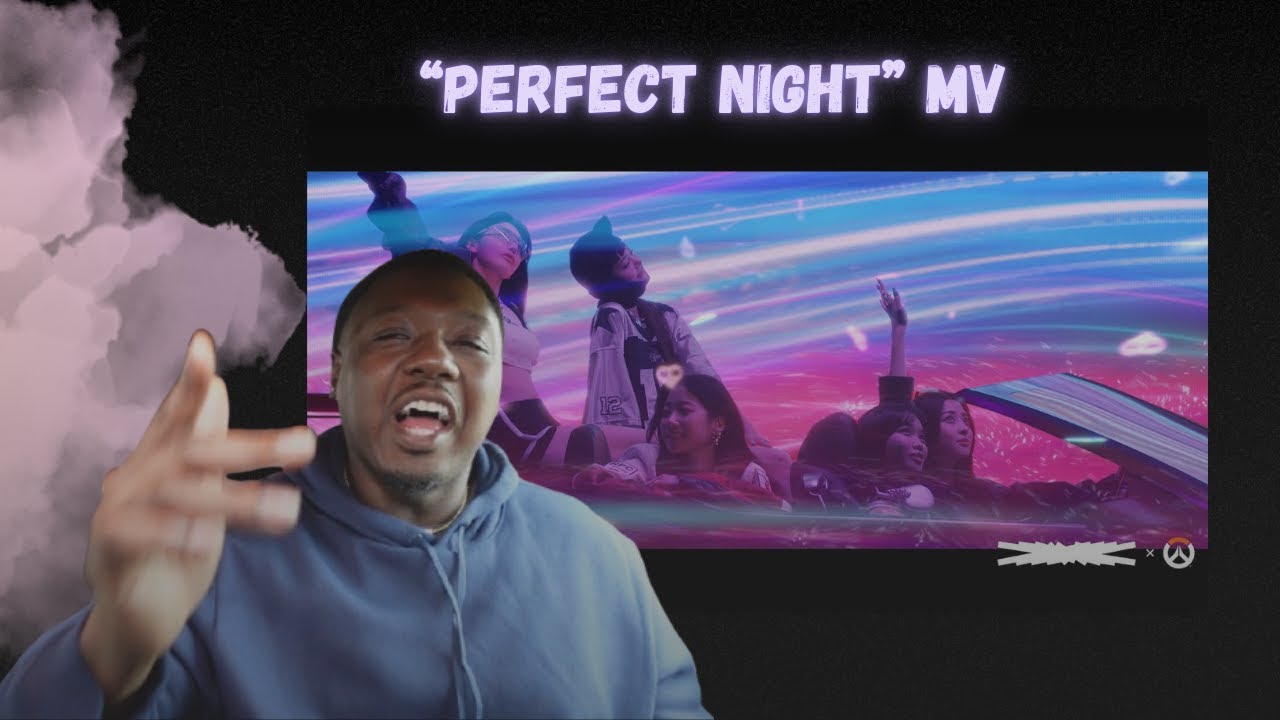 FIRST TIME! | LE SSERAFIM (르세라핌) 'Perfect Night' OFFICIAL M/V with OVERWATCH 2 (REACTION)