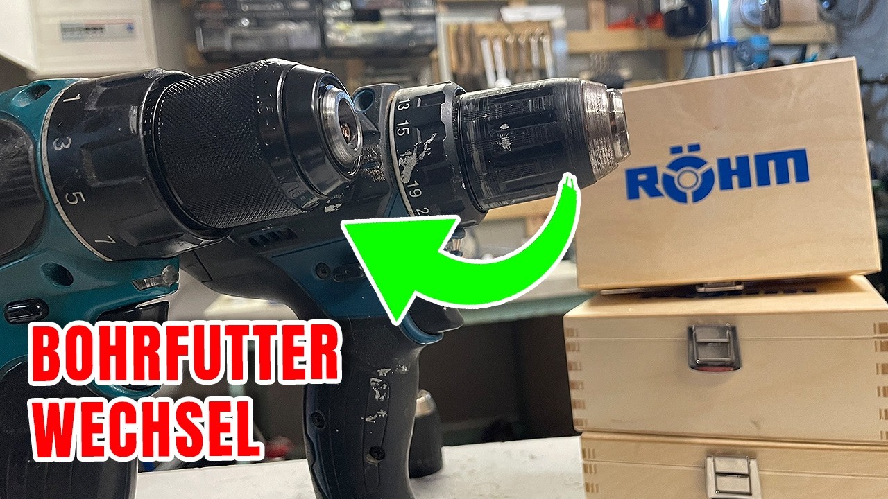 Akkuschrauber Tuning vom Feinsten, neues R&ouml;hm Bohrfutter f&uuml;r Makita