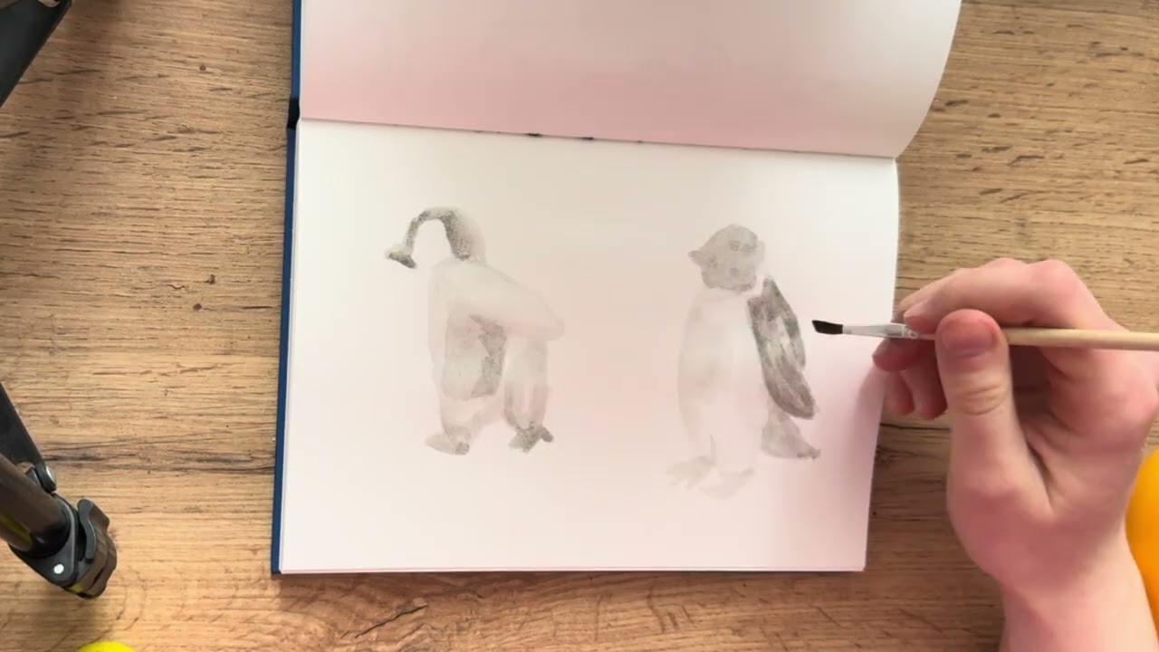 Pinguins! My animals drawing series are going on 