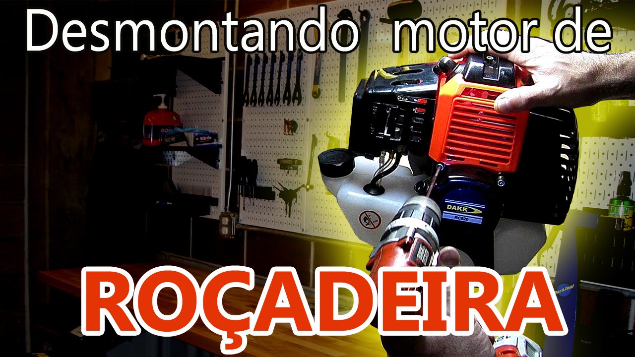 Como desmontar motor de roçadeira totalmente, passo a passo