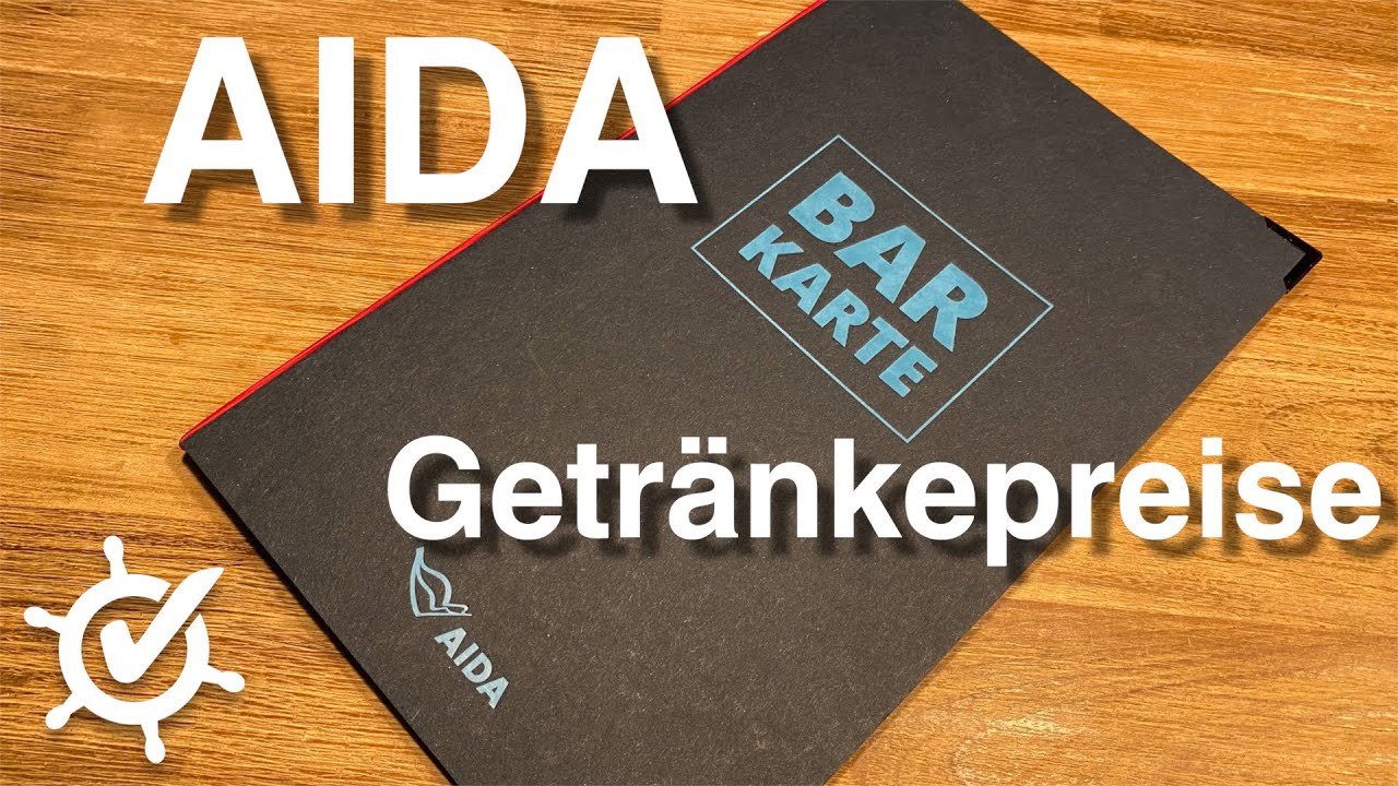 AIDA Getr&auml;nkepreise und Getr&auml;nkekarte (2020) ⚓︎