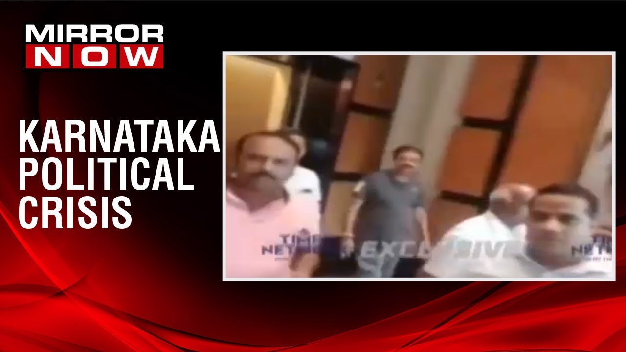 Karnataka political crisis: Rebel MLA's spotted with BJP workers