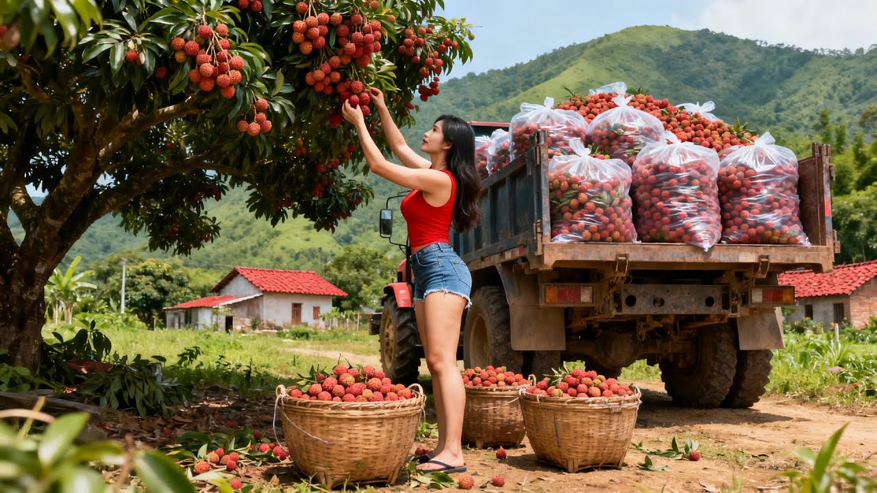 150 Days From City to Farmer - CEO Harvesting 1000+ Lychees Transport Many Lychees Go to Market Sell