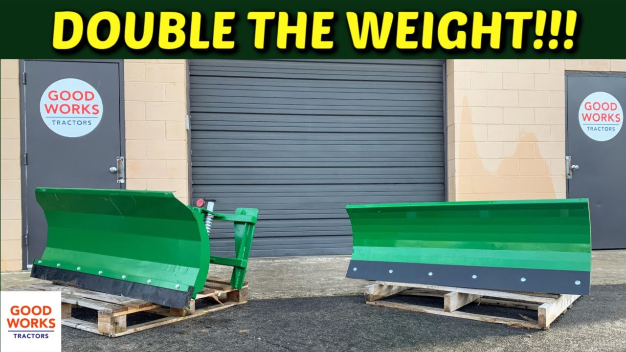 LITERALLY DOUBLE THE WEIGHT!!! Frontier vs Tar River Loader Snow Plows For Your John Deere Tractor!