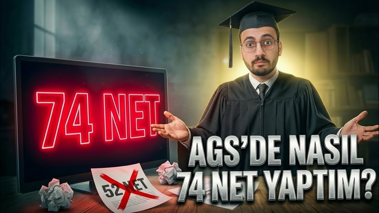 AGS'DE NASIL 74 NET YAPTIM ?(GERÇEK SINAV STRATEJİLERİM ) SİZLERE ÖNERİLERİM NELER?