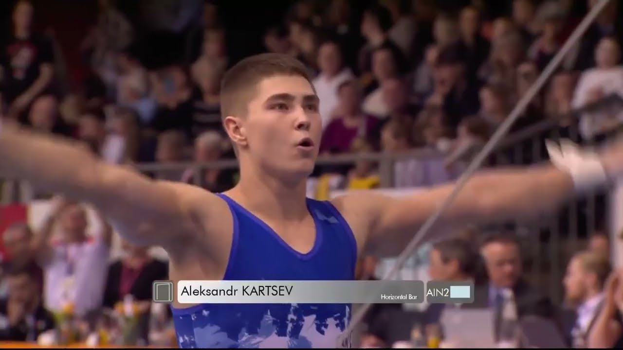 Aleksandr KARTSEV (AIN) [HB 14.233🥉] 2026 Cottbus World Cup_MAG Horizontal Bar Final