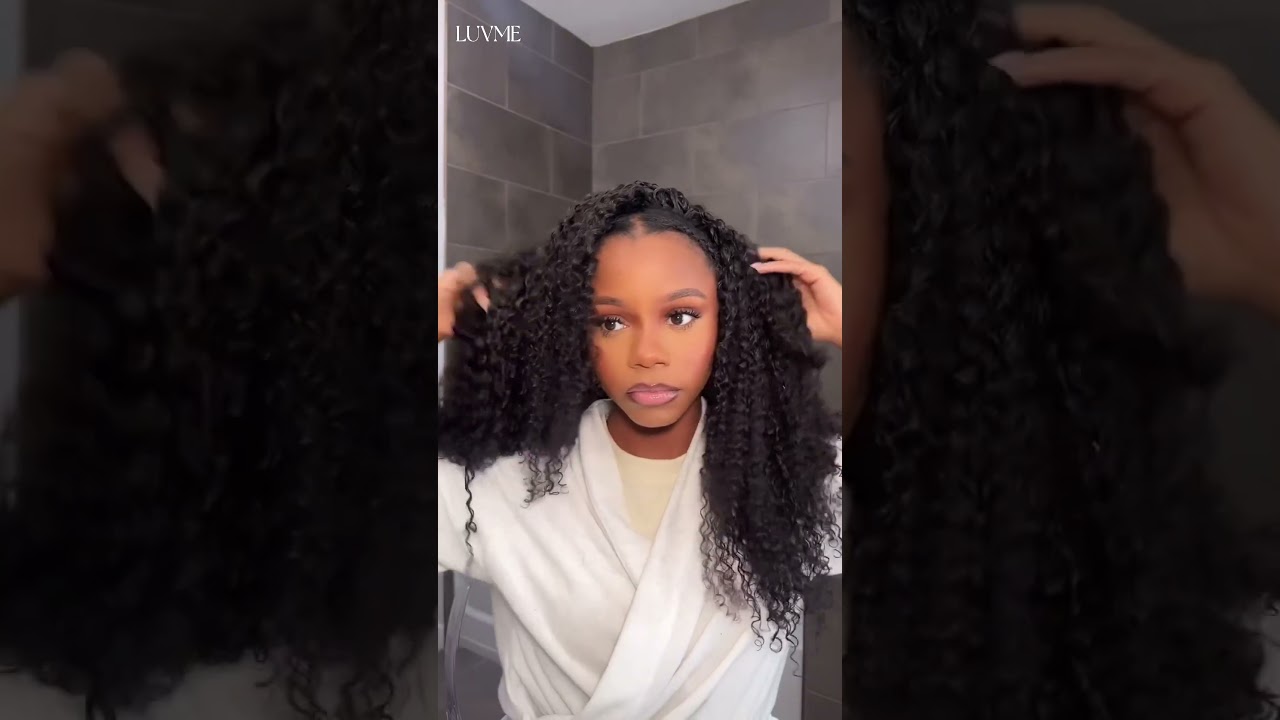 Install kinky curly clip ins with me🤗So invisible😻  #luvmehair #shorts #hair #hairtutorial