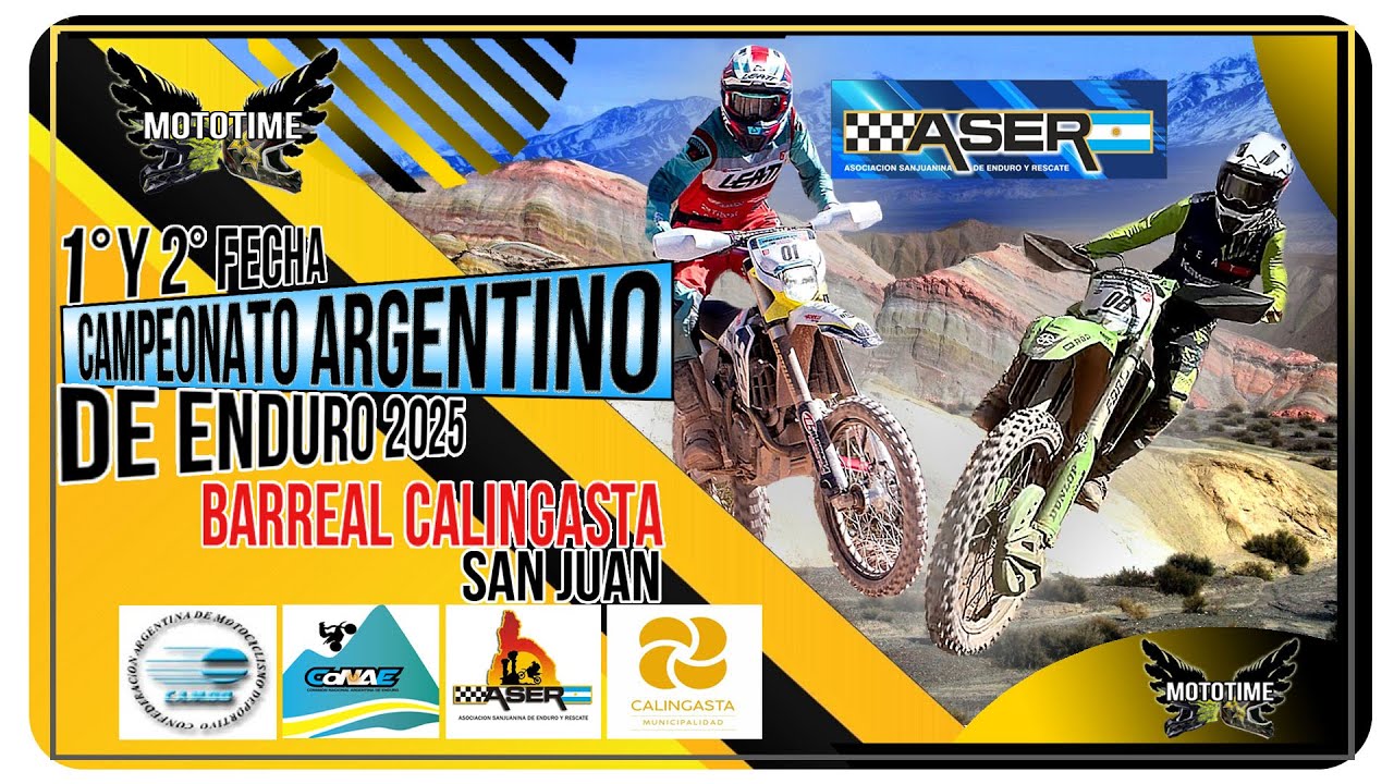 CAMPEONATO ARGENTINO DE ENDURO 2025  2° FECHA LOCALIDAD DE BARREAL CALINGASTA SAN JUAN