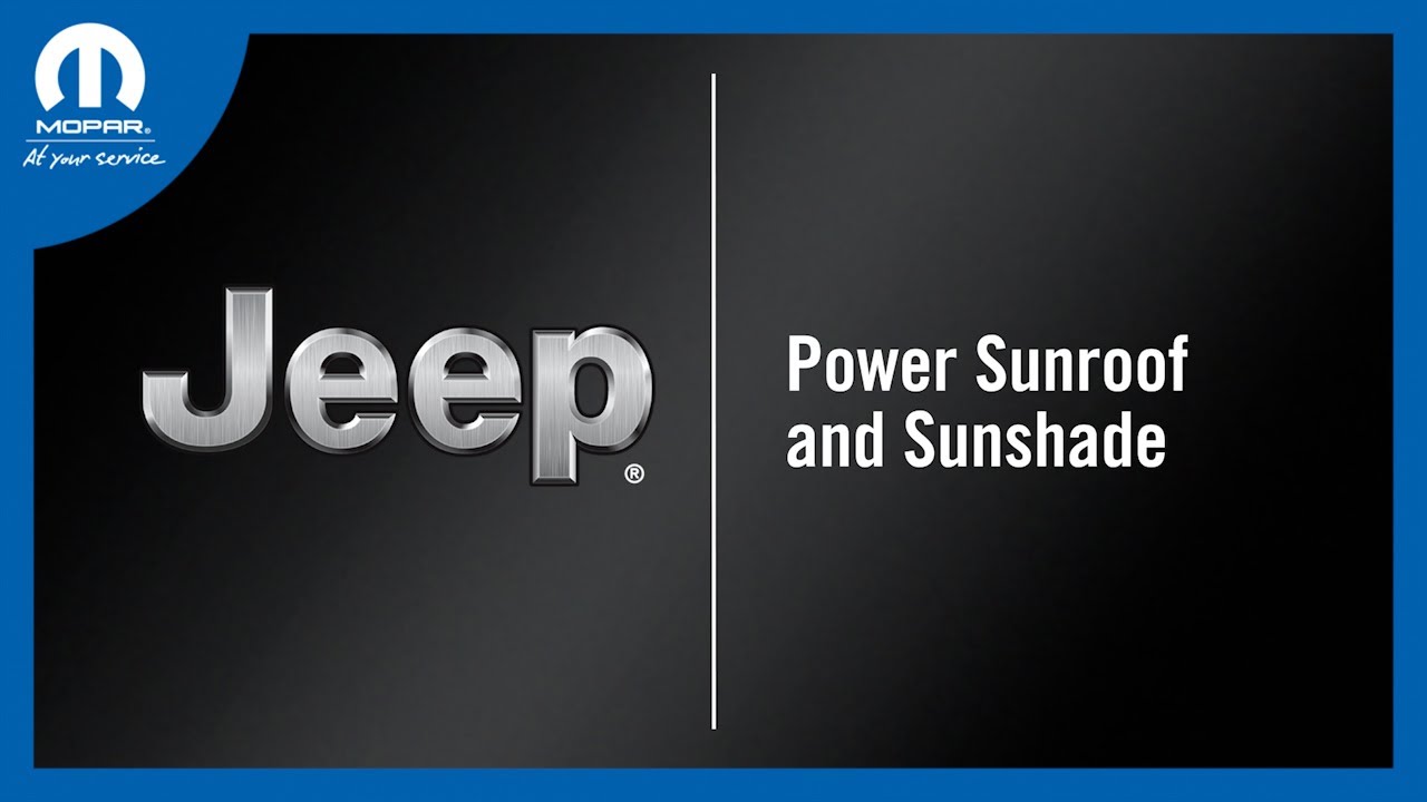 Power Sunroof and Sunshade | How To | 2023 Jeep Cherokee