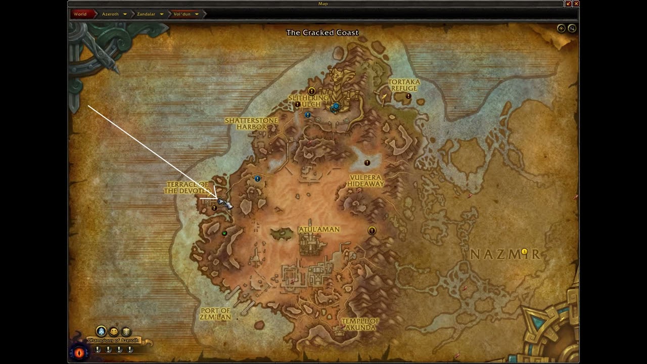 Warlord Zothix Special Encounter Location in Voldun