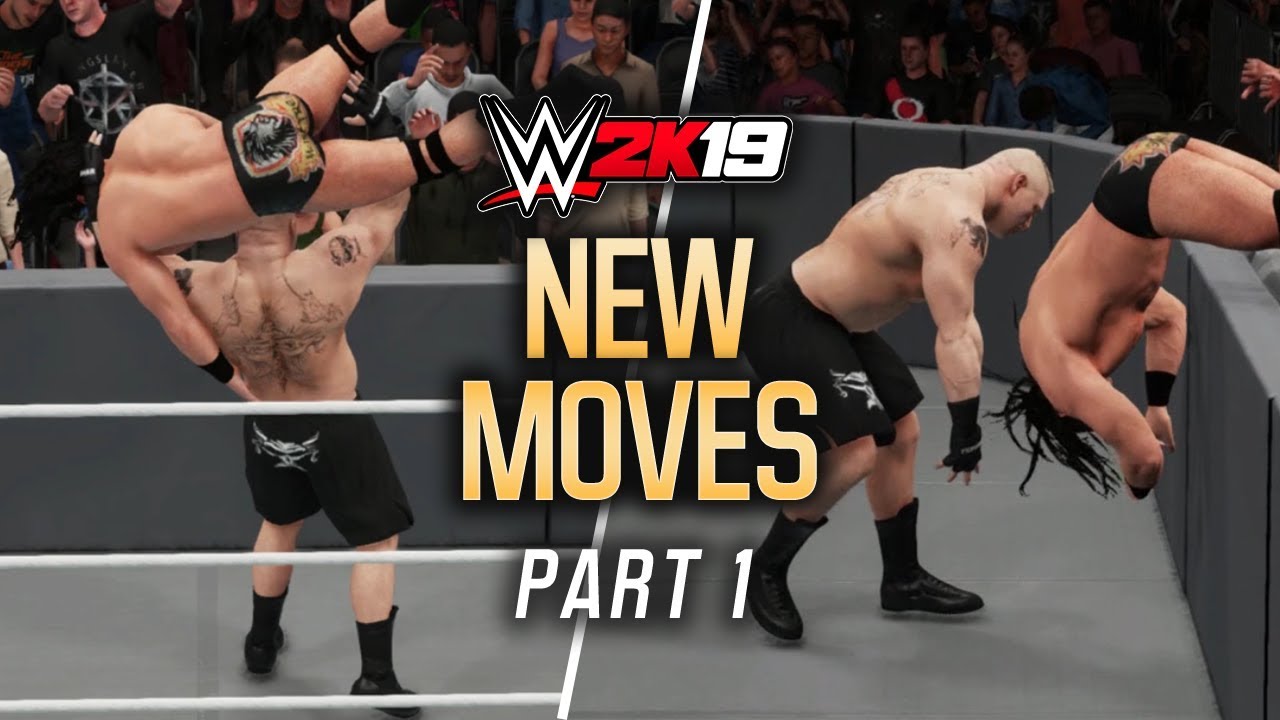 WWE 2K19 - NEW MOVES CONCEPT PART 1! (Barricade F-5, Springboard Codebreaker & More)