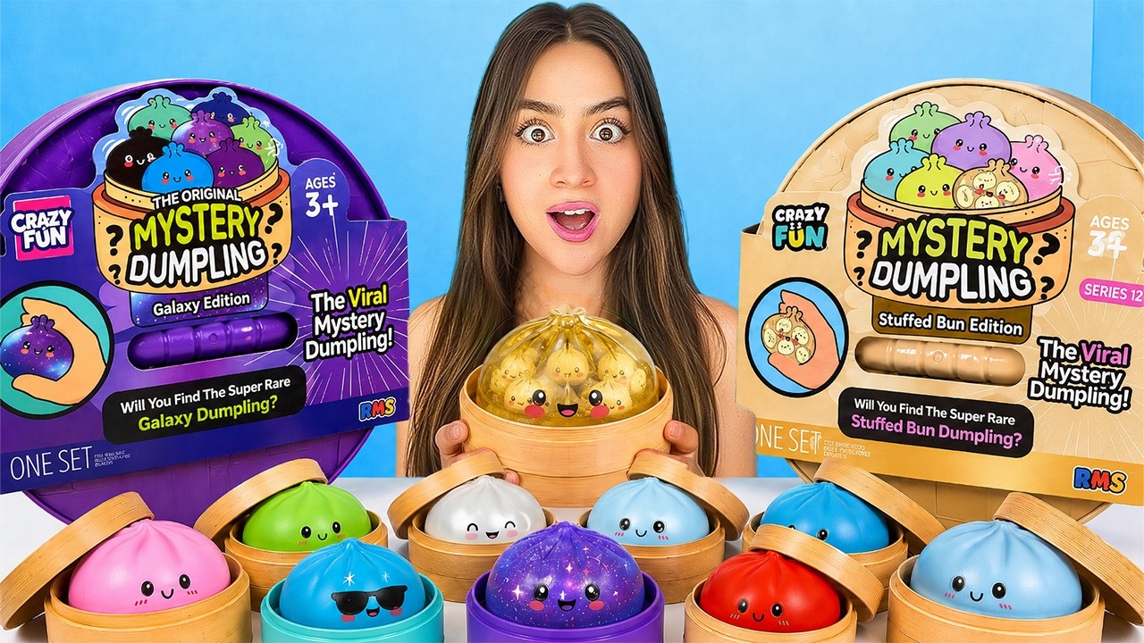 I Opened the New VIRAL Stuffed Bun Dumplings and got the RARE One!!!