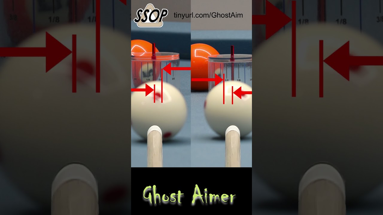 Pool Ball Ghost Aimer Ball Aim Tool #shorts #pool #aim #ghost #ghostball #shortstoponpool #tool