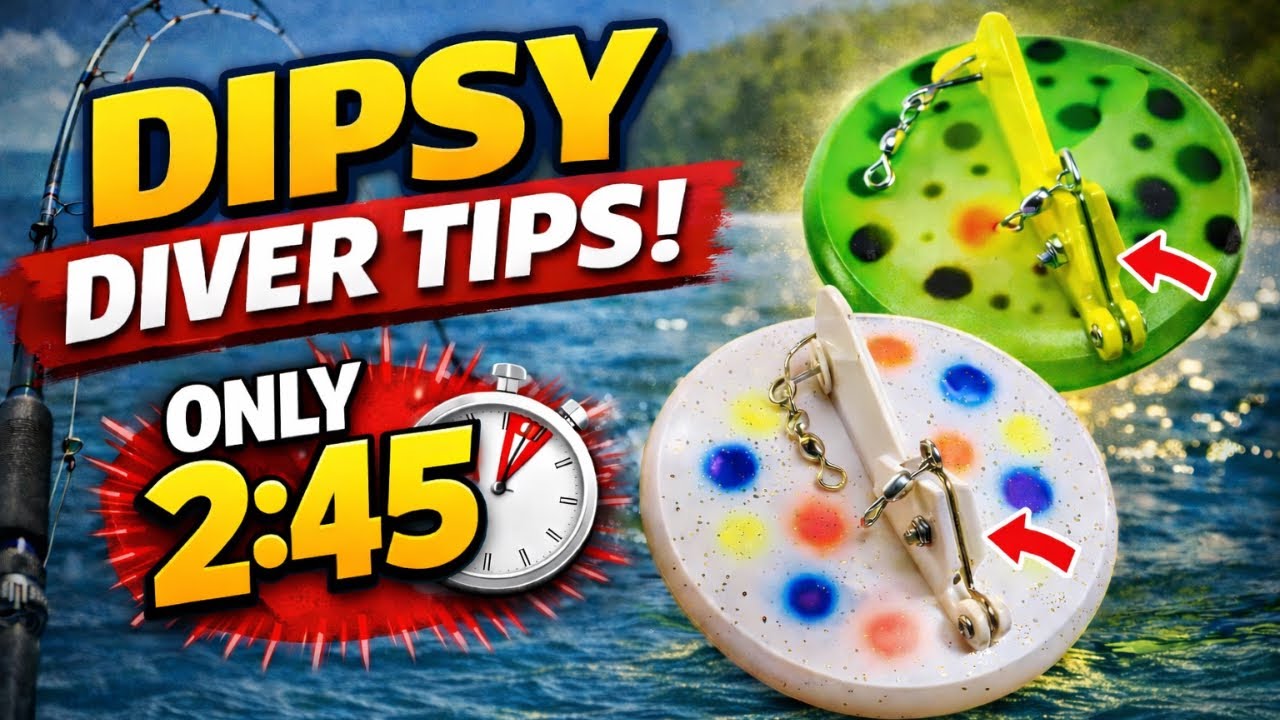 Описание дайверов и блеснов Dipsy Divers за 2 минуты 45 секунд.