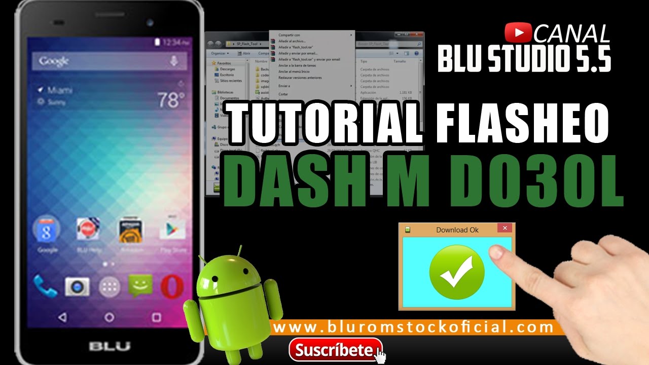 HOW TO FLASH BLU DASH M D030L | ROM OFFICIAL STOCK 2017
