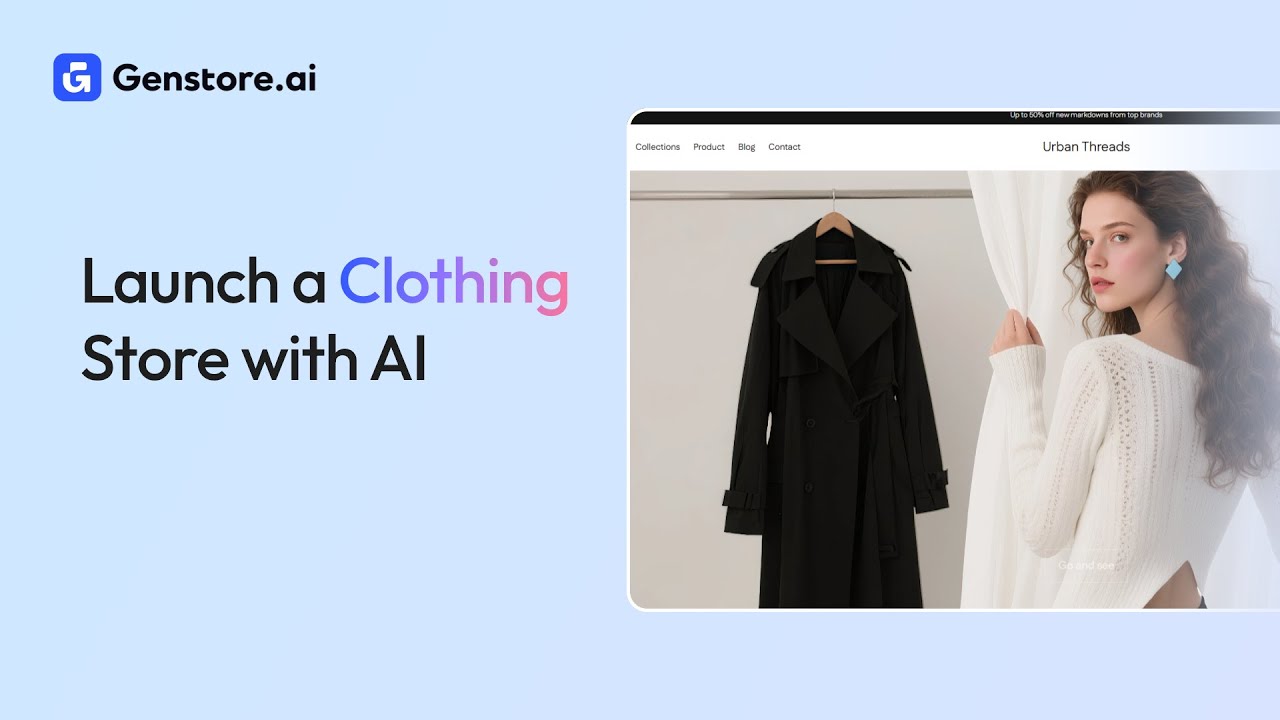 Launch a Clothing Store with AI | Genstore.ai Demo