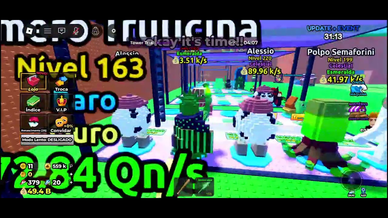 Tentando dar o renacimento (tsunami para brainrots 