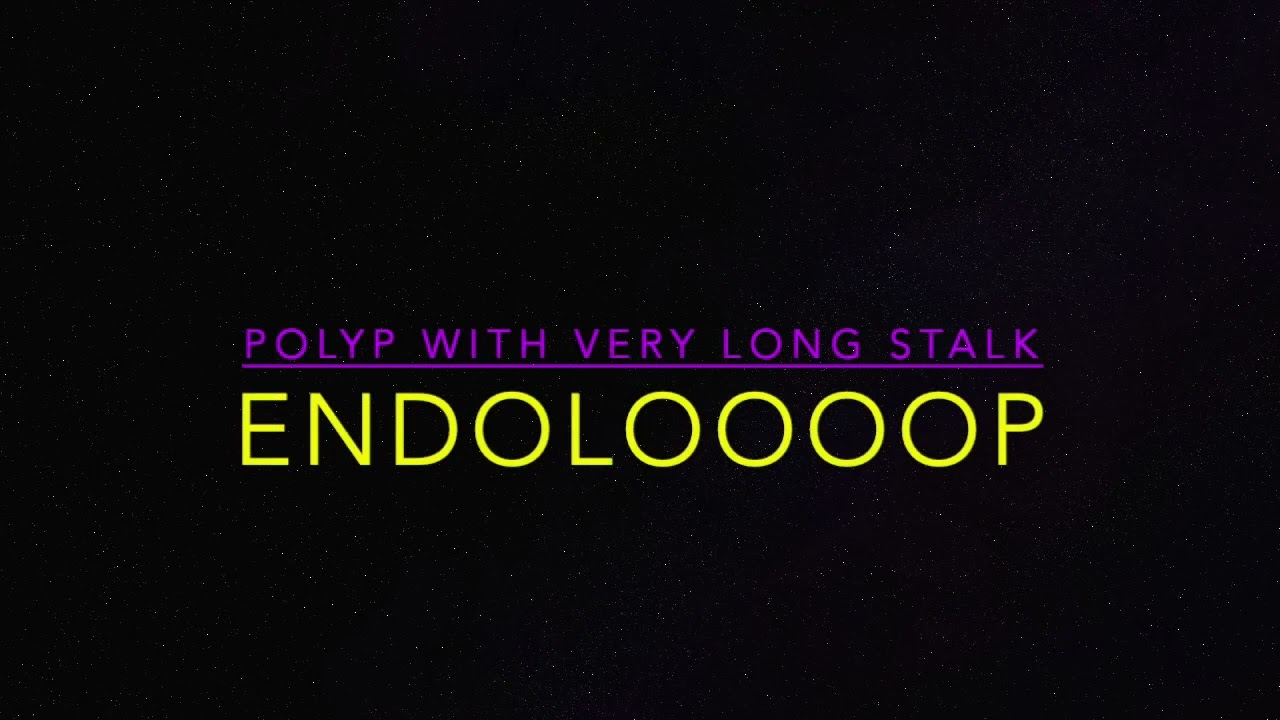 Endoloop - demonstration of a ligation snare in long stalk polyp Ip polypectomy