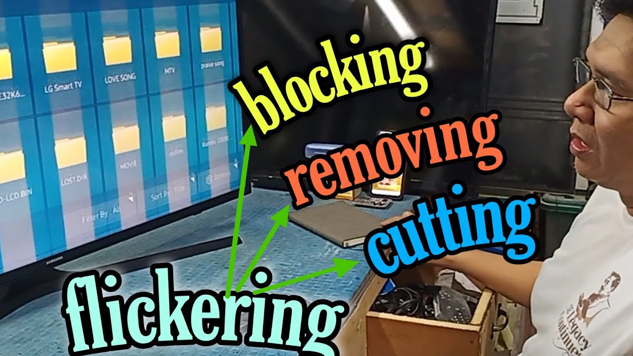 how to repair a flickering in led tv...