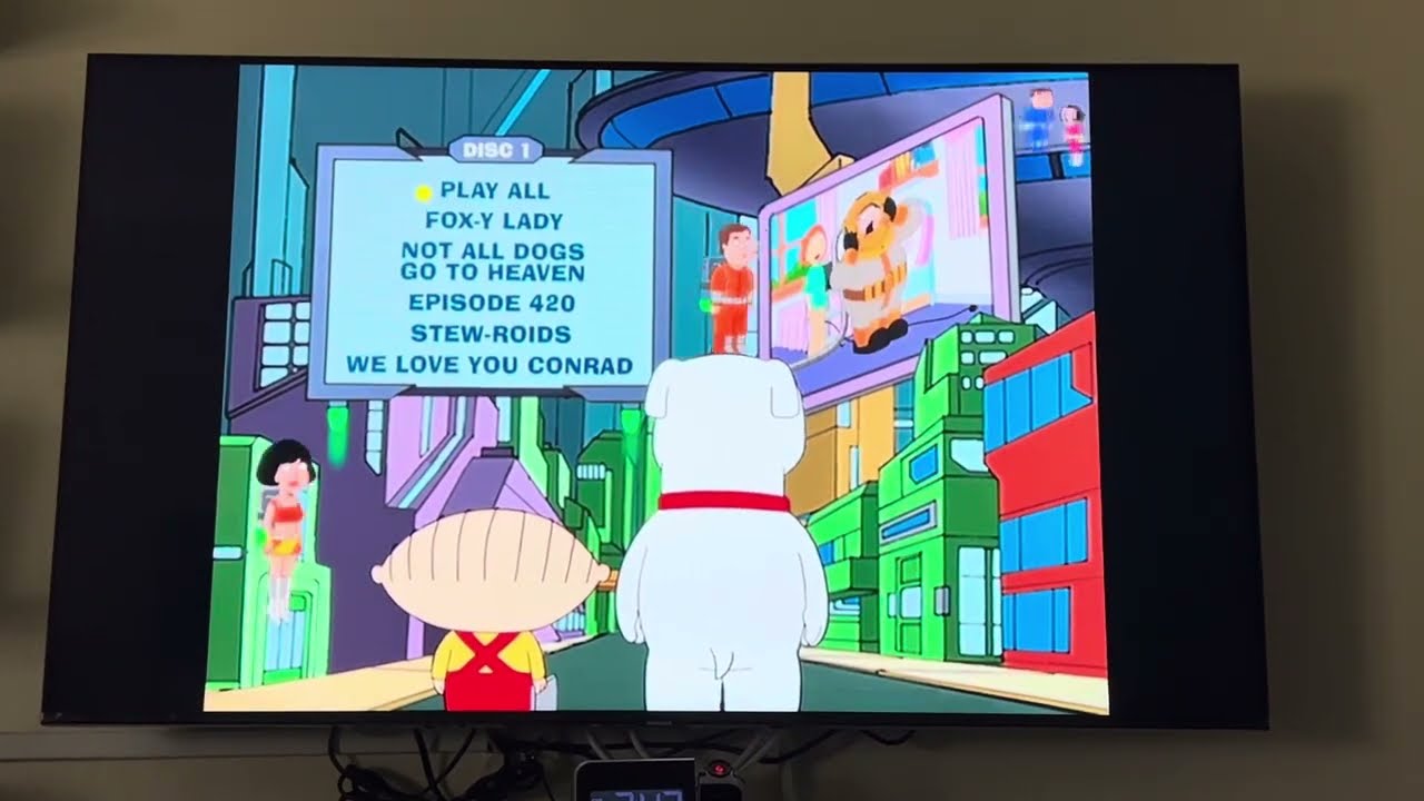 Opening to Family Guy: Volume 8 2010 DVD (Disc 1)