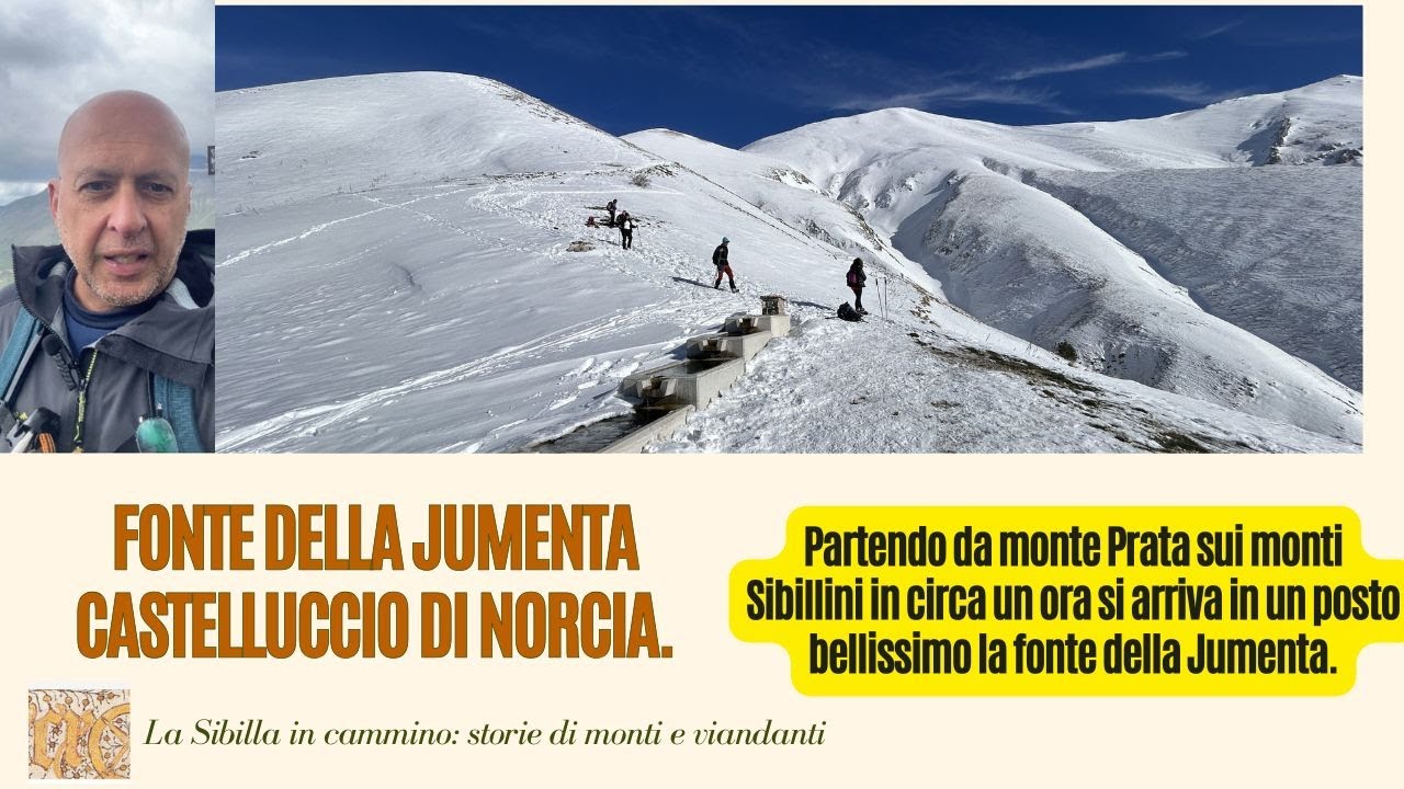 Fonte Jumenta Castelluccio di Norcia con la neve. #sibillaincammino #castellucciodinorcia