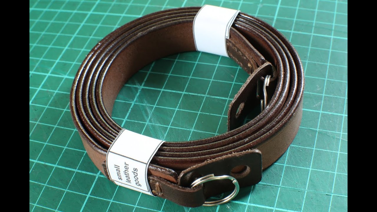 Making a Leather camera strap (for my Leica M3)