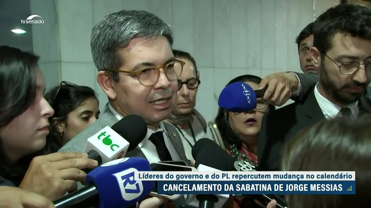 Senadores repercutem cancelamento da sabatina de Jorge Messias