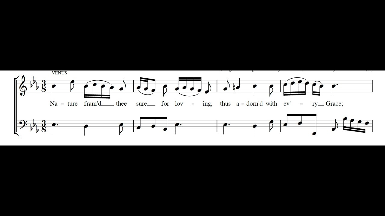 JOHN WELDON: Nature framed thee (The Judgement of Paris) PDF SCORE