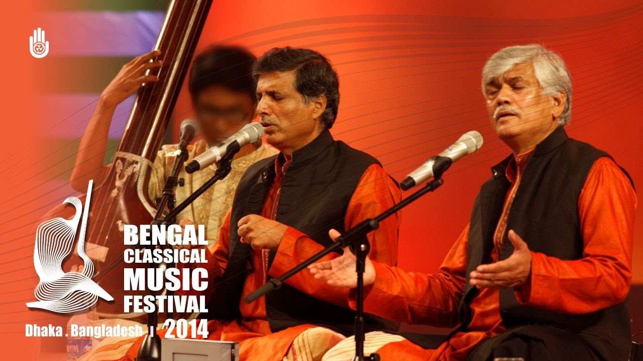 Pt Umakant and Pt Ramakant Gundecha at Bengal Classical Music Festival 2014, Dhaka , Bangladesh