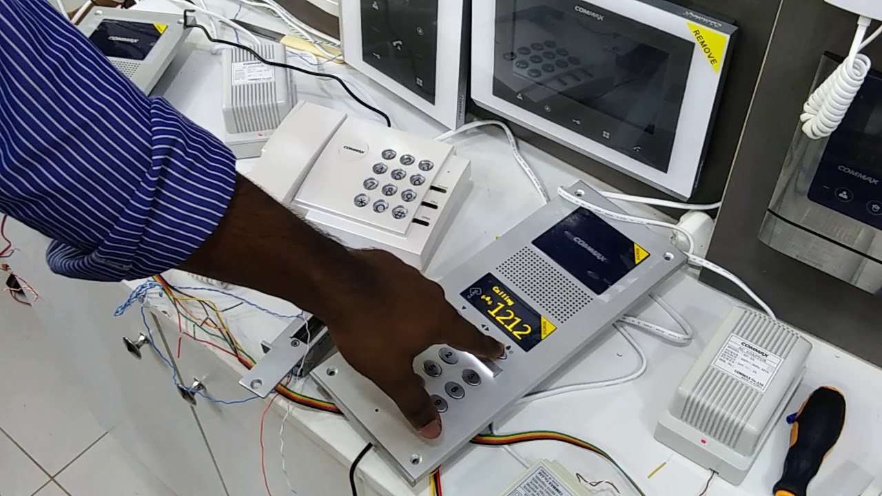 COMMAX AUDIO GATE VIEW SYSTEM CONNECTION AND PROGRAM