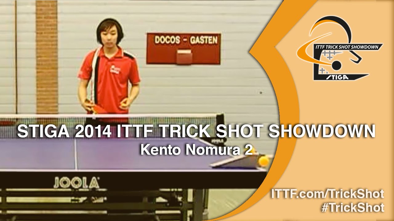 Kento Nomura 2 - STIGA 2014 Table Tennis TrickShot Showdown