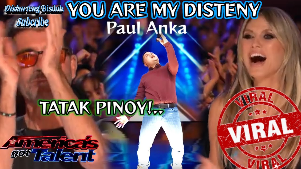YOU ARE MY DISTENY(PAUL ANKA) AMERICAN'S GOT TALENT TRENDING AUDITION PARODY AMAZING VOICE2024.