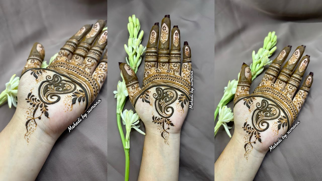 New Trending Henna Design🌿❤️| Latest henna design | Viral design | mehedi by sumona 