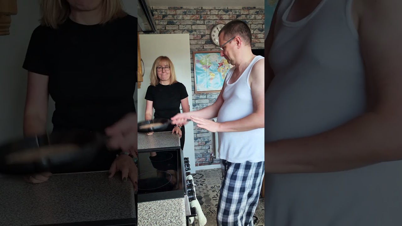 🥞🔥🙄👨&zwj;🍳🎯 #couplegoalsfail #pancaketime #hotmess #marriagehumor #kitchenchaos