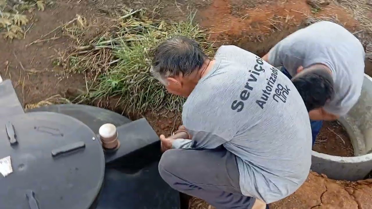 Como fazer extração Lodo Fossa Ecológica AQUALIMP / Chácara em Toledo - MG